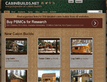 Tablet Screenshot of cabinbuilds.net